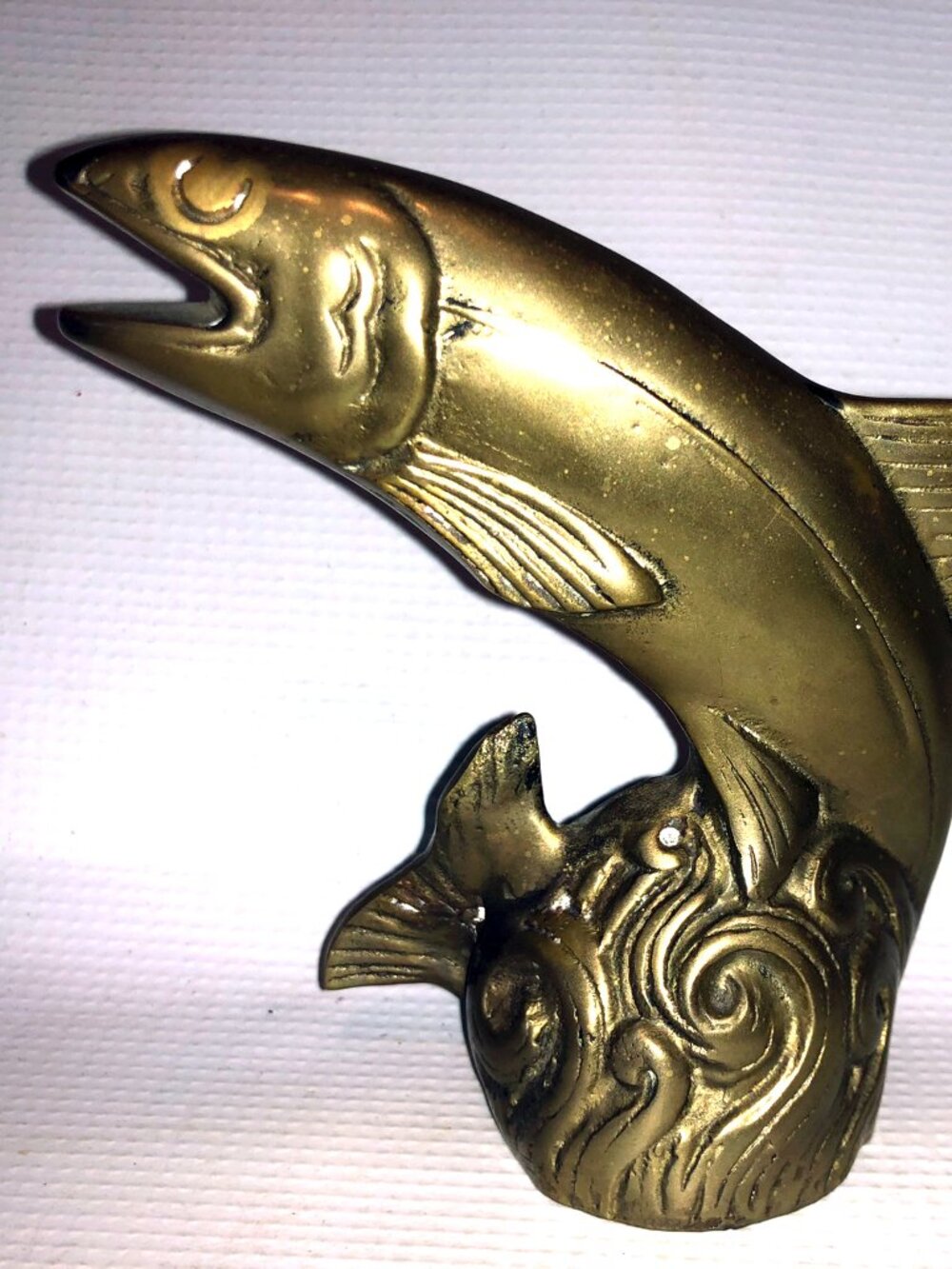 Vintage Brass Trout Fish Bottle Opener